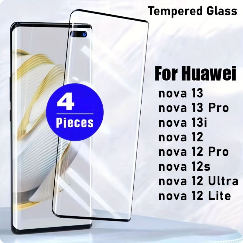Huawei Nova 12 - 4pack 9H Hardness Tempered Glass for