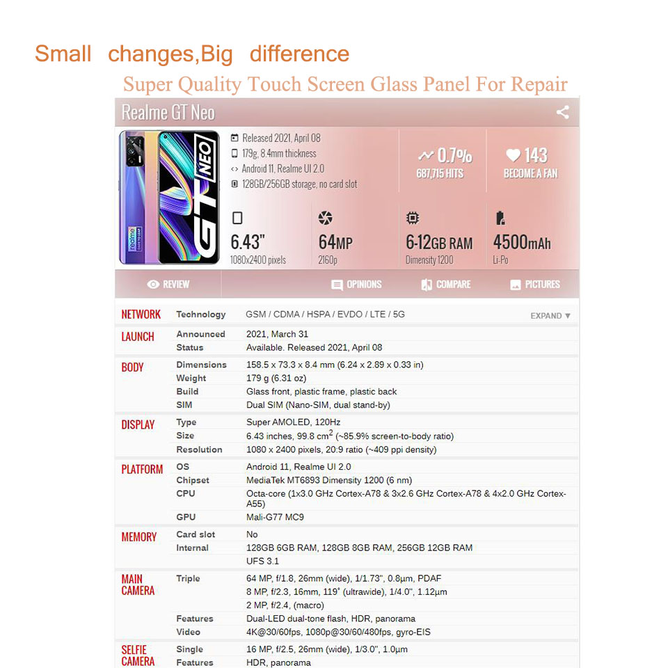 10Pcs/Lot For Realme GT 8 Pro  - đánh giá và giá Realme Gt 6