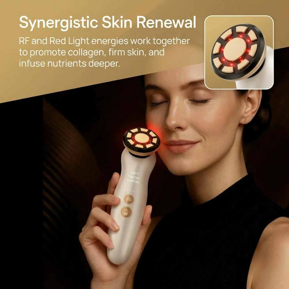 RF Facial Massager LED Light t - đánh giá và giá Galvanic Skin Sensor