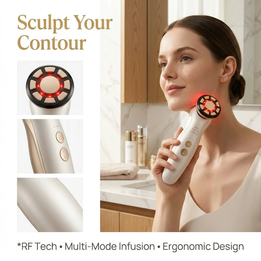 RF Facial Massager LED Light t - đánh giá và giá Galvanic Skin Sensor