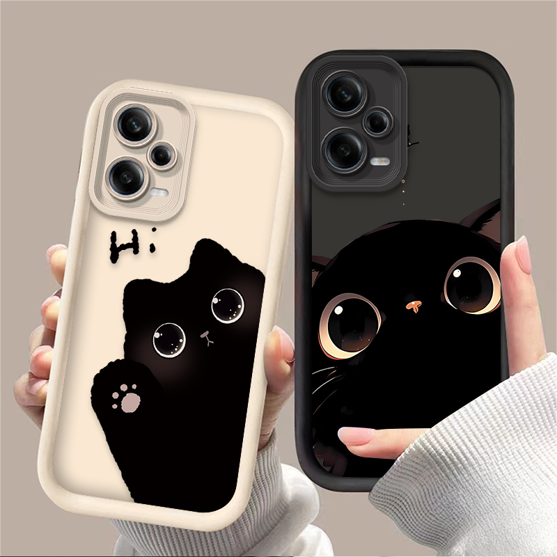 Lovely Big Eyed Cat Phone Case - đánh giá và giá Xiaomi Redmi Note 14