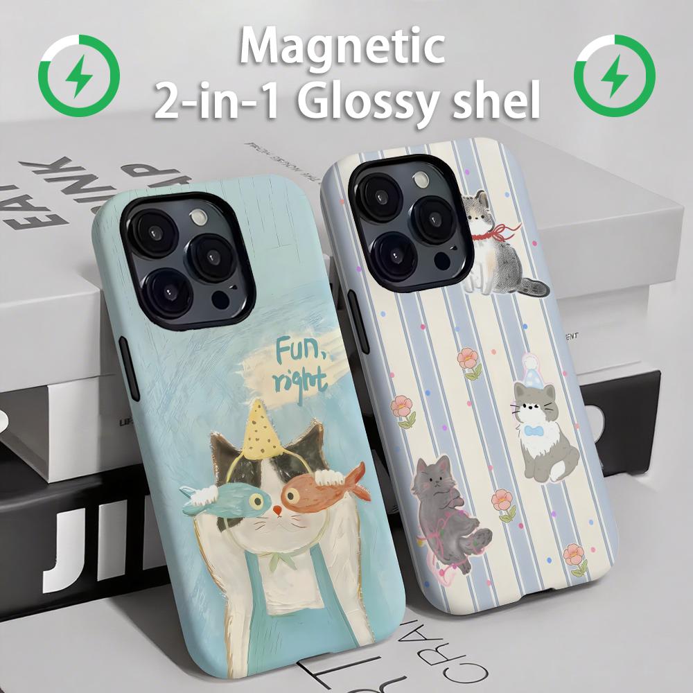 Cute cats and dogs  Phone Case - đánh giá và giá Apple Iphone 15