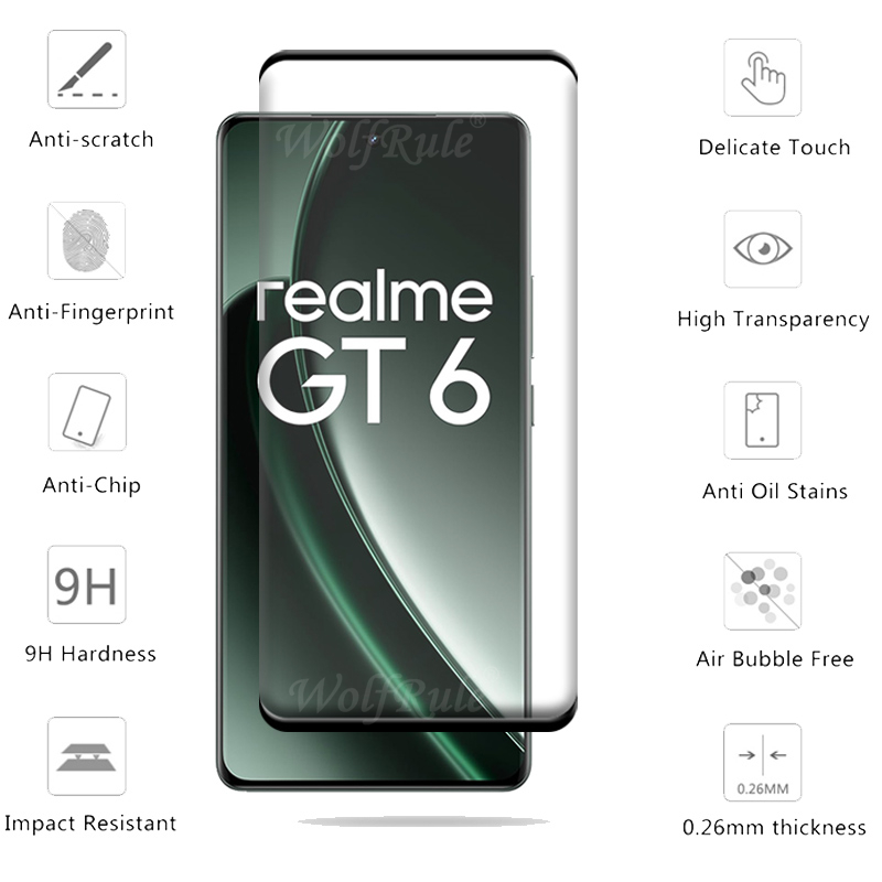 6-in-1 For Realme GT 6 Glass O - đánh giá và giá Realme Gt 6