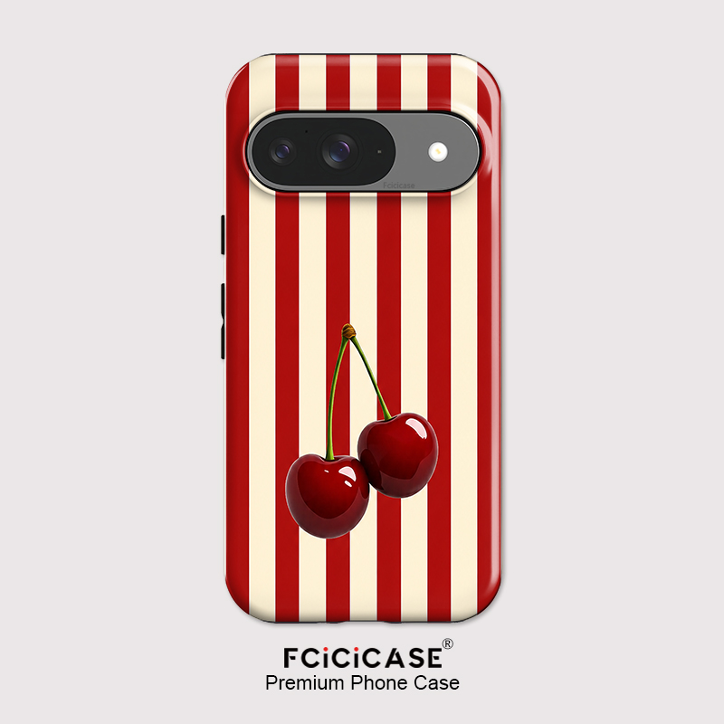 Fcicicase Cherry Stripe Patter - đánh giá và giá Google Pixel 9