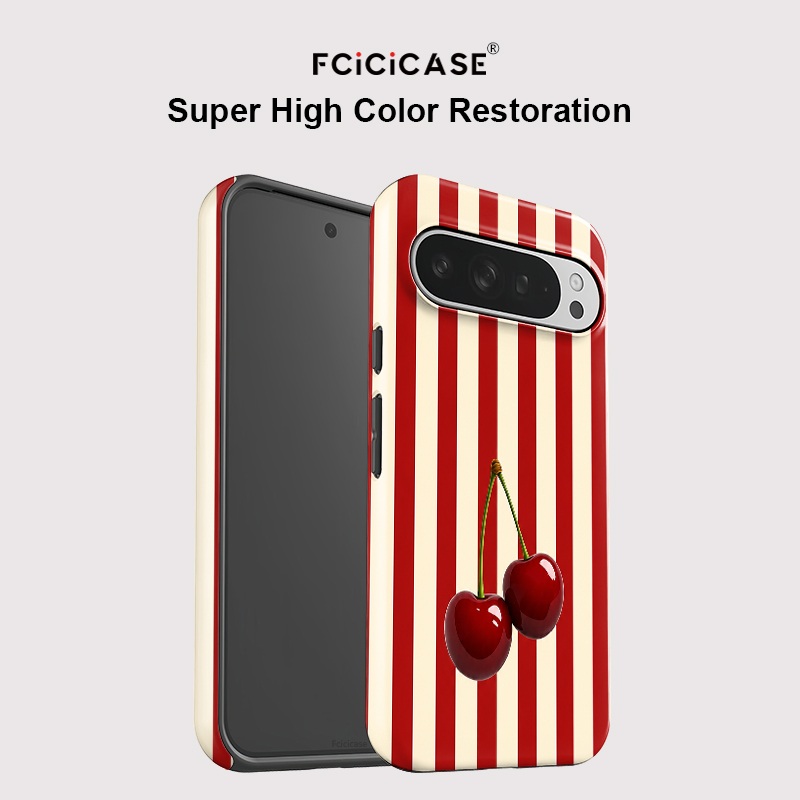 Fcicicase Cherry Stripe Patter - đánh giá và giá Google Pixel 9