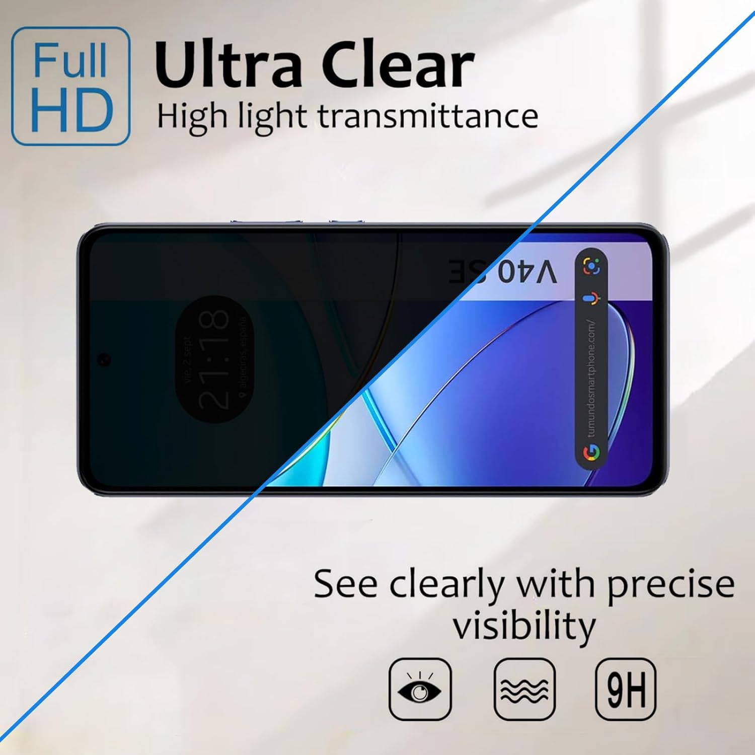 For VIVO V40 SE Anti Spy Tempe - đánh giá và giá Vivo V40