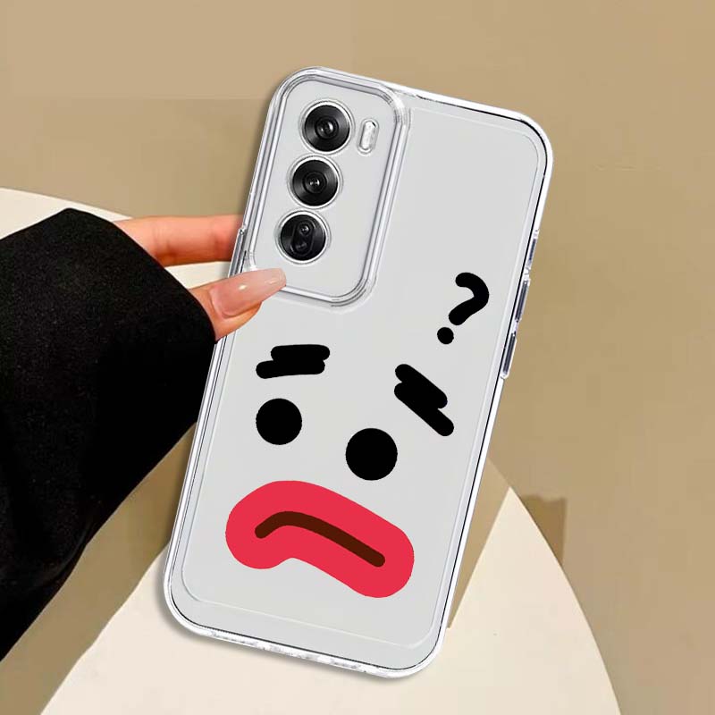 Cartoon cute emoji pattern Cas - đánh giá và giá Oppo A78