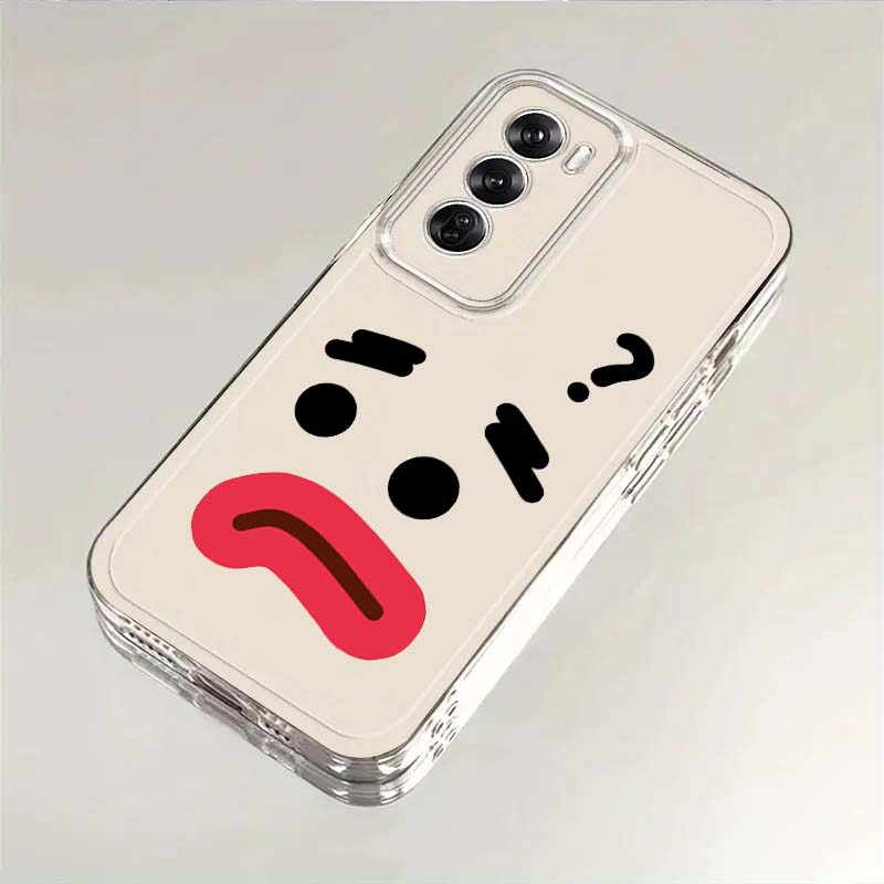 Cartoon cute emoji pattern Cas - đánh giá và giá Oppo A78