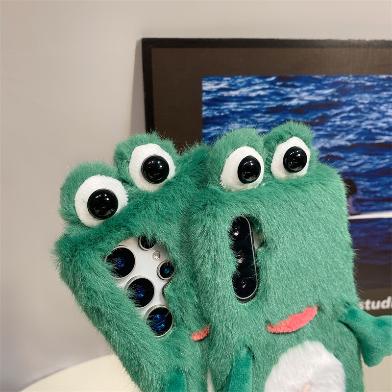 Plush Frog Phone Case, Cute Gr - đánh giá và giá Samsung Galaxy S24